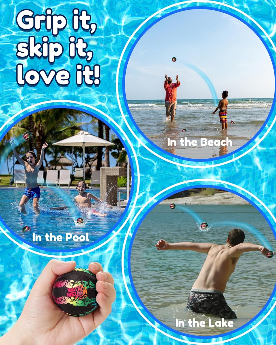 Water Skip Ball 2.2″ Rainbow — view 5