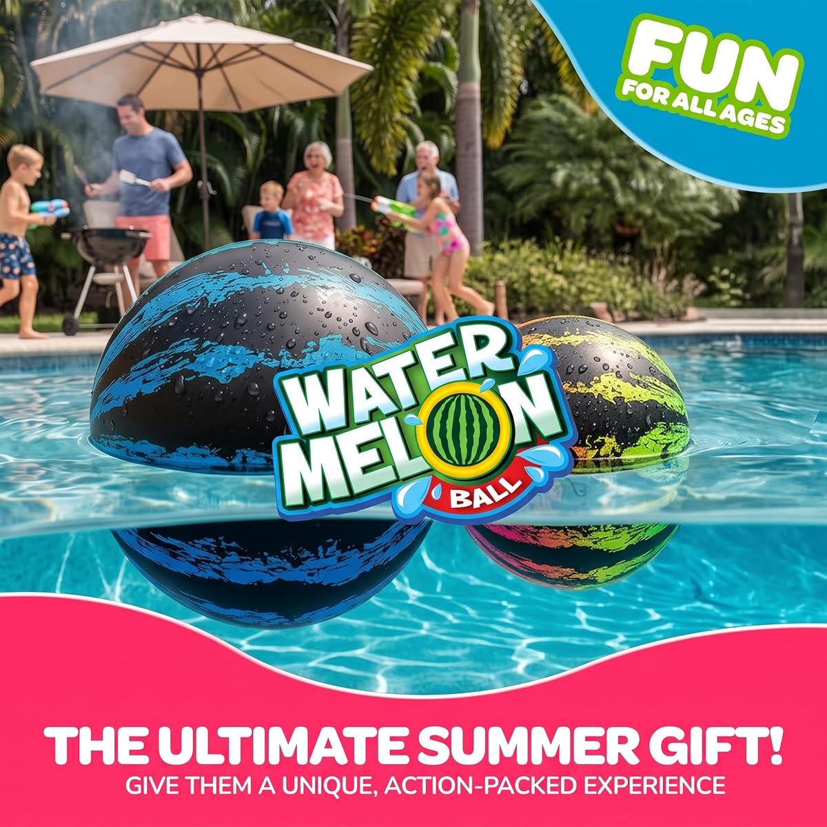 Watermelon Ball 9″ Blue — view 4