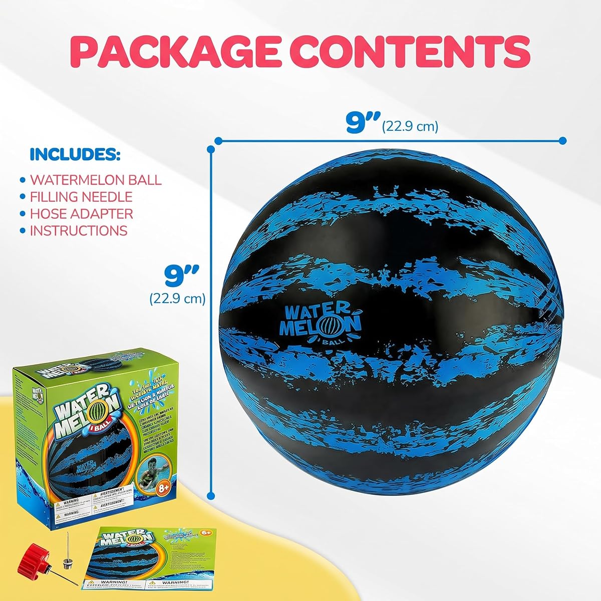 Watermelon Ball 9″ Blue — view 6
