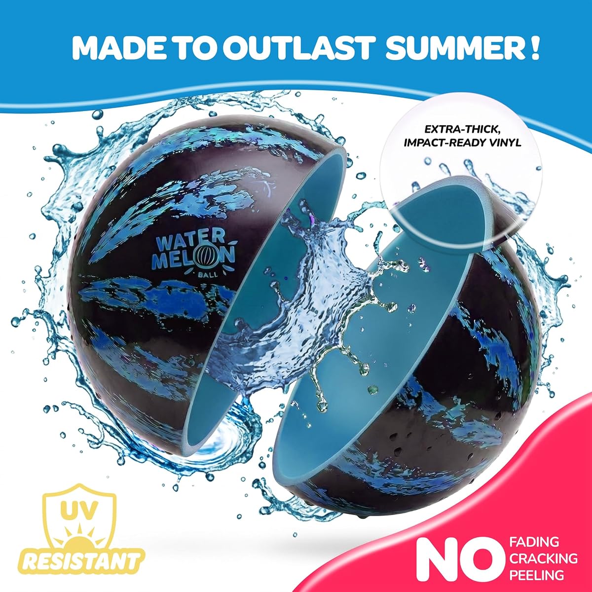 Watermelon Ball 9″ Blue — view 8